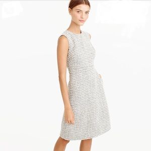 J. Crew A-Line Shimmer Tweed Dress - Size 8